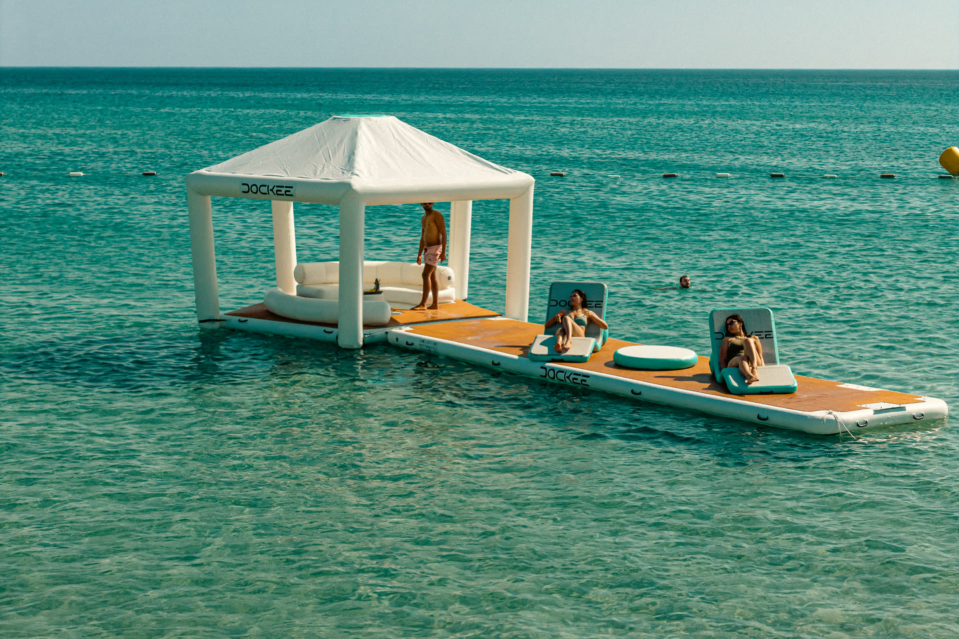 Dockee marine furniture on the water